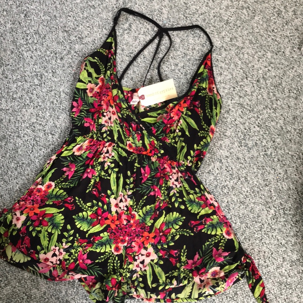 NWT tropical romper